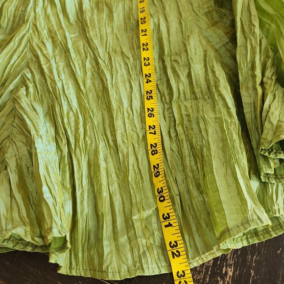 Miland Iridescent Green Maxi Skirt Jacket Set Large Mermaidcore Fairycore Whimsy - Picture 12 of 15